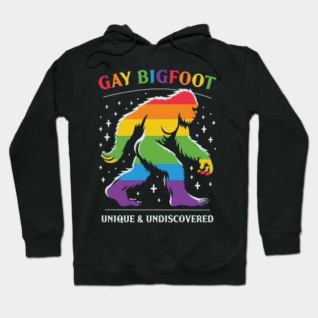 Gay Bigfoot, Unique & Undiscovered Hoodie by Trendsdk